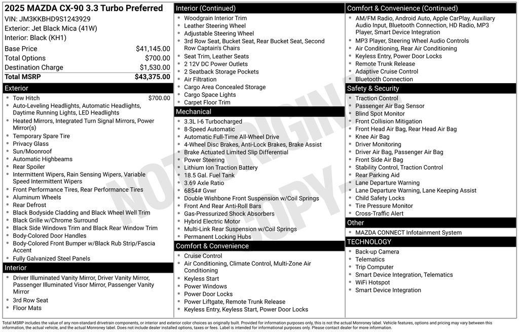 Certified 2025 MAZDA CX-90 3.3 Turbo w/ Preferred Package image 5