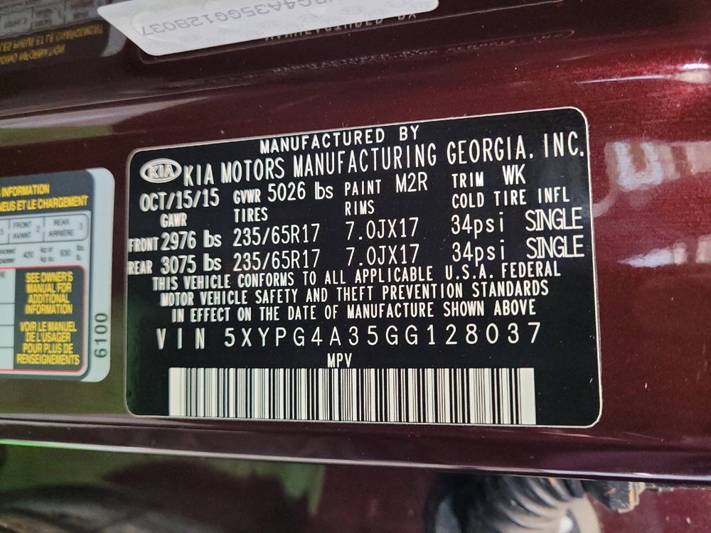 Used 2016 Kia Sorento LX image 33