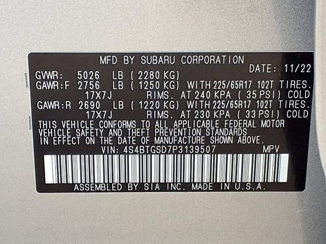 Certified 2023 Subaru Outback Wilderness AWD/4WD image 9