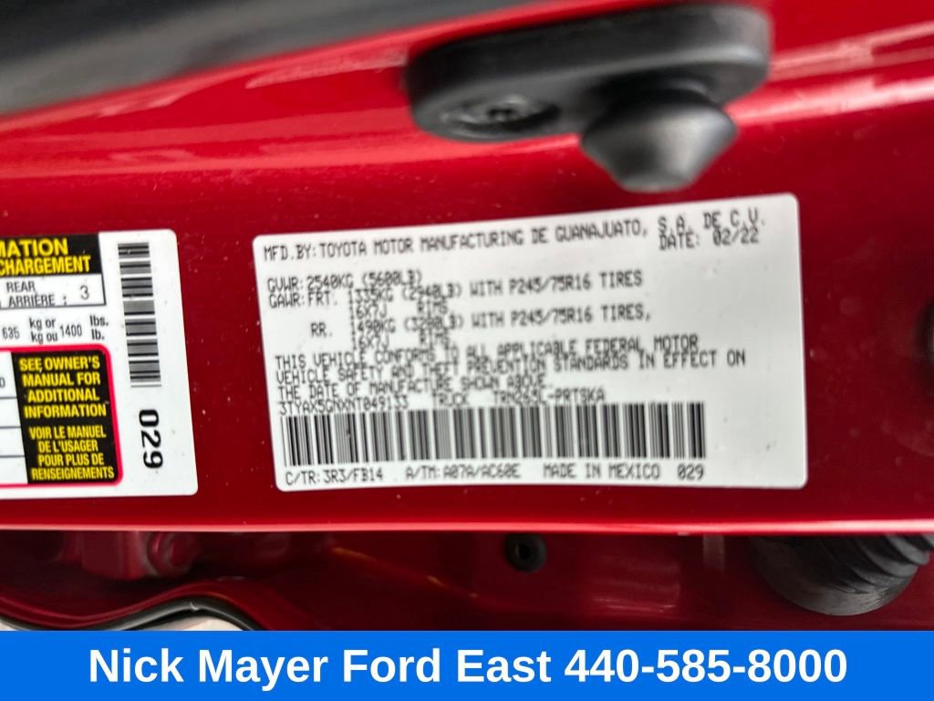 Used 2022 Toyota Tacoma SR5 image 22