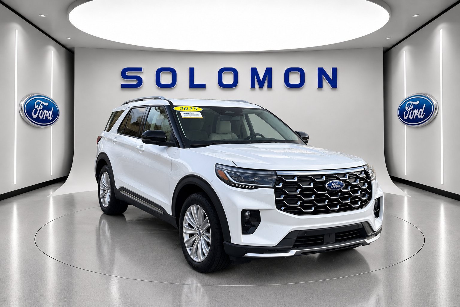 Certified 2025 Ford Explorer Platinum w/ LUX Leather Package AWD/4WD image 3