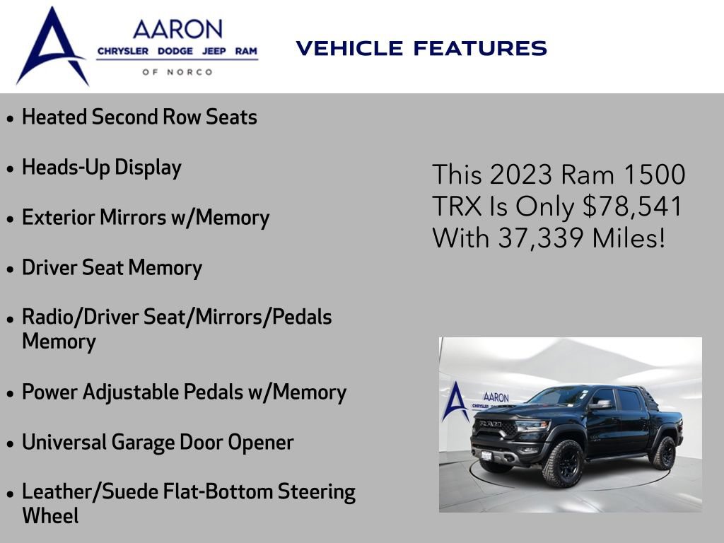 Used 2023 RAM 1500 TRX w/ TRX Level 2 Equipment Group AWD/4WD image 28