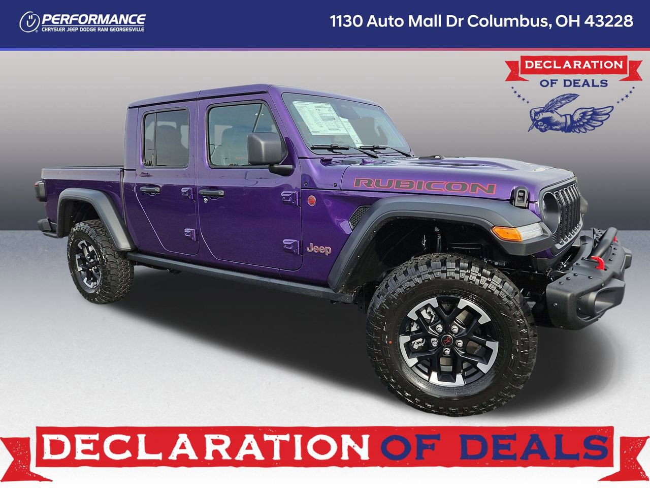 New 2026 Jeep Gladiator Rubicon w/ Steel Bumper Group