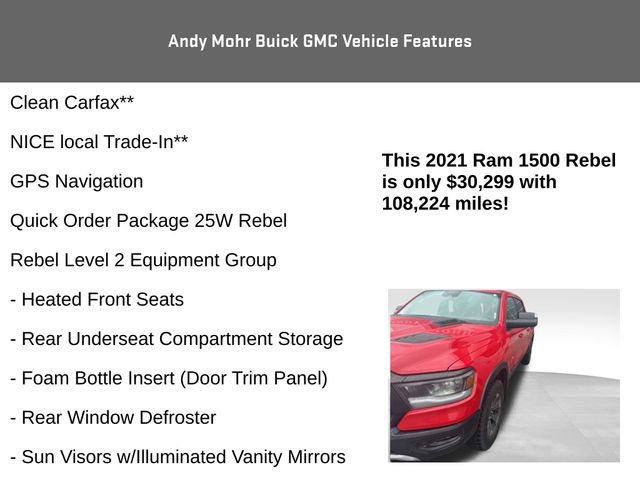 Used 2021 RAM 1500 Rebel w/ Level 2 Equipment Group image 4