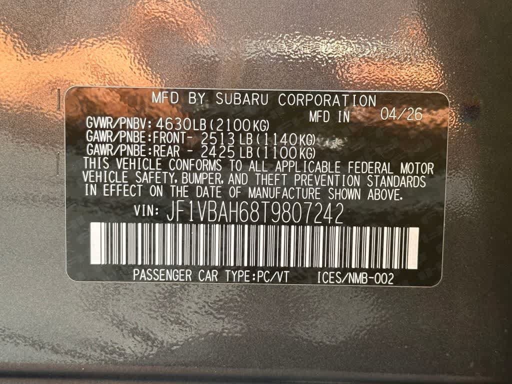 New 2026 Subaru WRX Premium w/ WRX Essentials Package AWD/4WD image 21