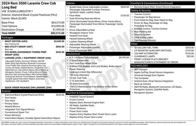 Used 2024 RAM 3500 Laramie w/ Night Edition AWD/4WD image 38