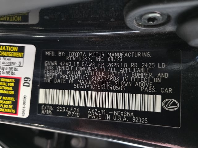 Certified 2024 Lexus ES 300h F Sport FWD image 37