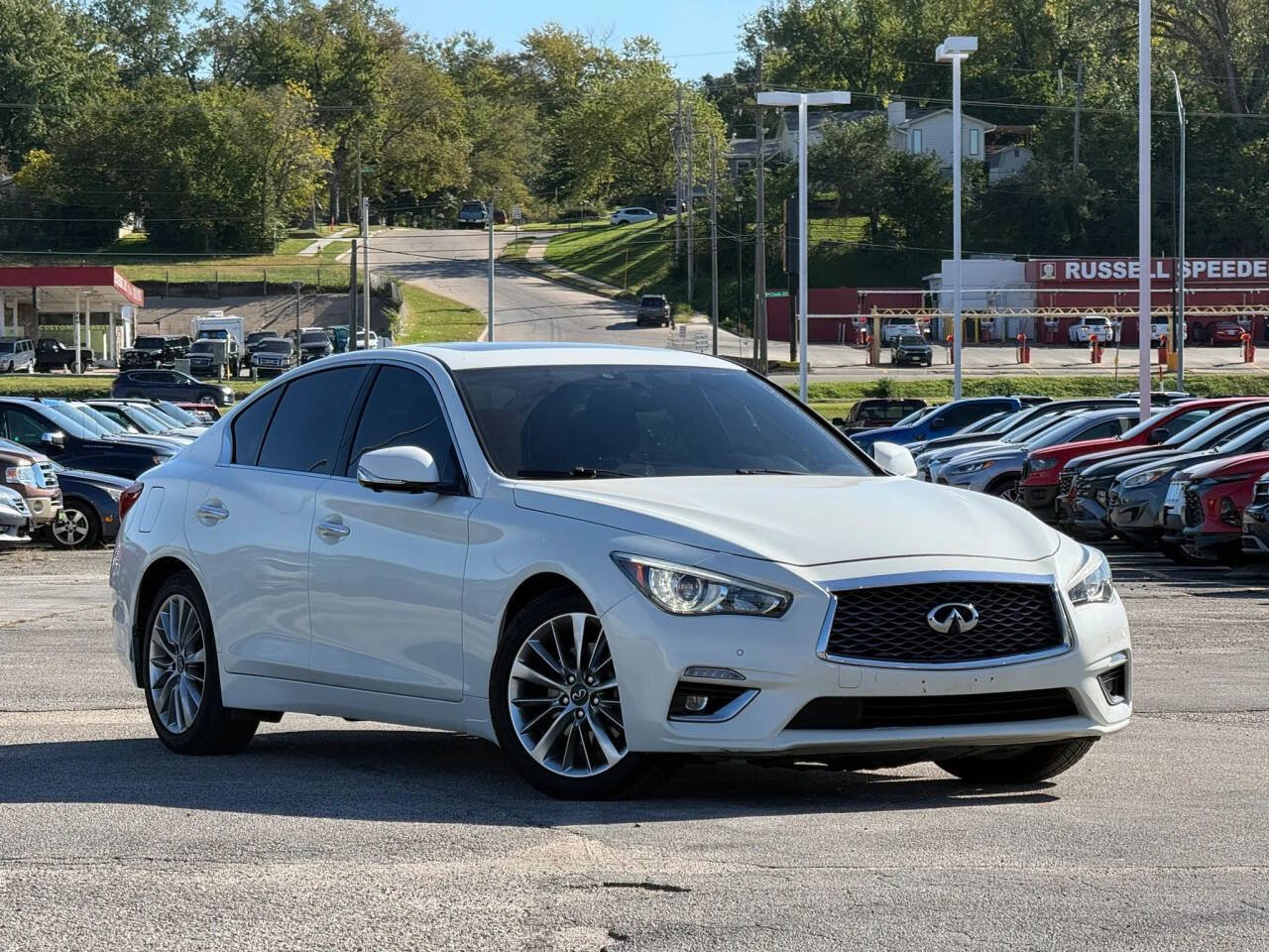 Used 2021 INFINITI Q50 Luxe w/ Seat & Sound Package AWD/4WD image 1