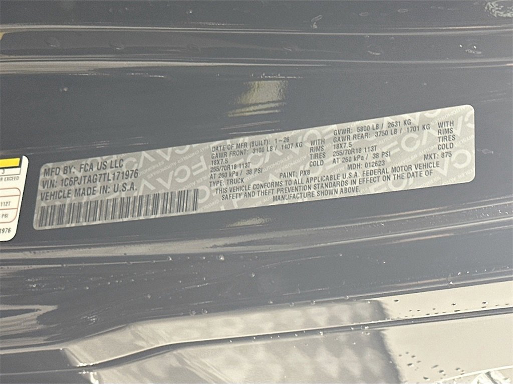 New 2026 Jeep Gladiator Sport image 19