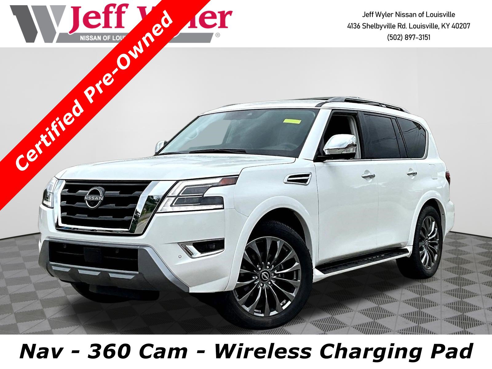 Certified 2023 Nissan Armada Platinum w/ Captain's Chairs Package