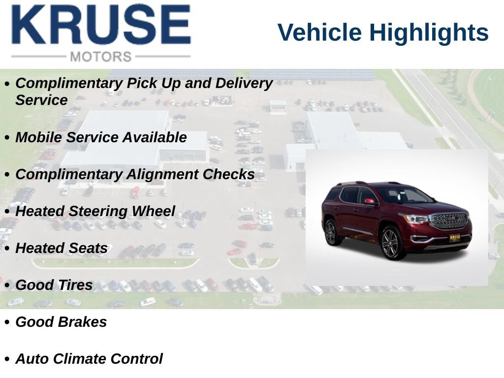 Used 2017 GMC Acadia Denali w/ Technology Package AWD/4WD image 10