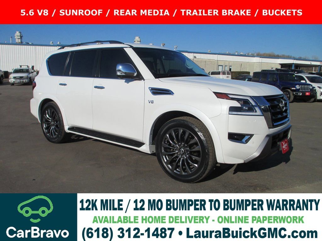 Used 2022 Nissan Armada Platinum w/ Captain's Chairs Package image 1