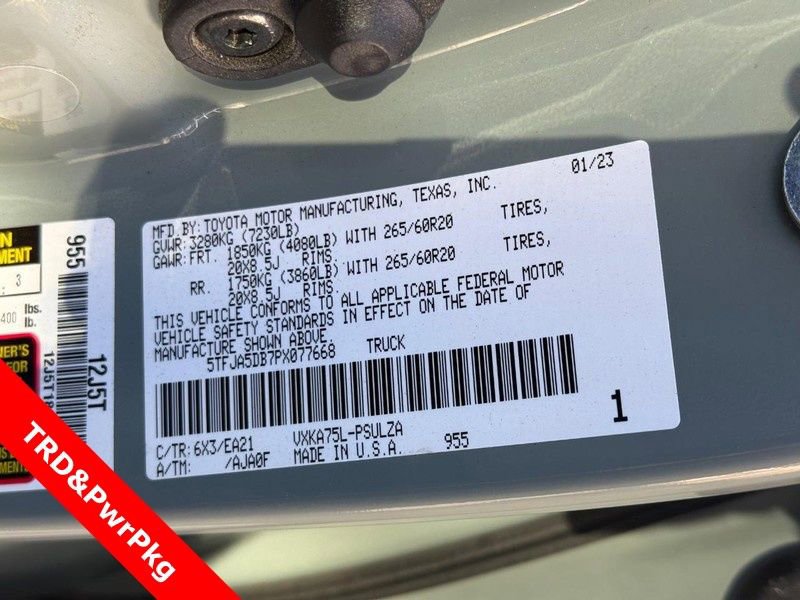 Used 2023 Toyota Tundra Limited w/ TRD Off-Road Package AWD/4WD image 25