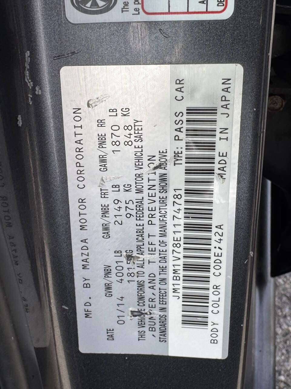 Used 2014 MAZDA MAZDA3 i Touring image 51