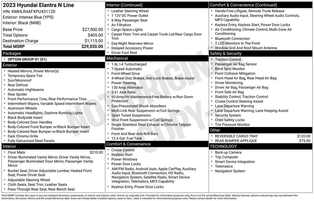 Used 2023 Hyundai Elantra N Line image 42