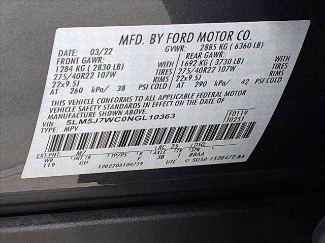 Used 2022 Lincoln Aviator Reserve w/ Equipment Group 201A RWD image 27