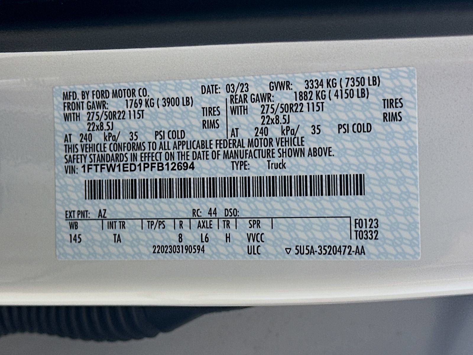 Used 2023 Ford F150 Limited AWD/4WD image 47