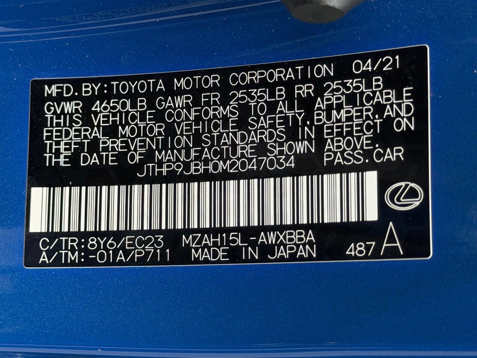 Certified 2021 Lexus UX 250h w/ Premium Package AWD/4WD image 31