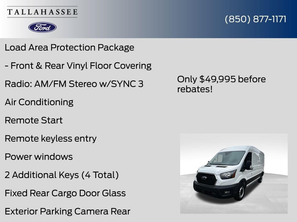New 2025 Ford Transit 250 Base w/ Load Area Protection Package image 13