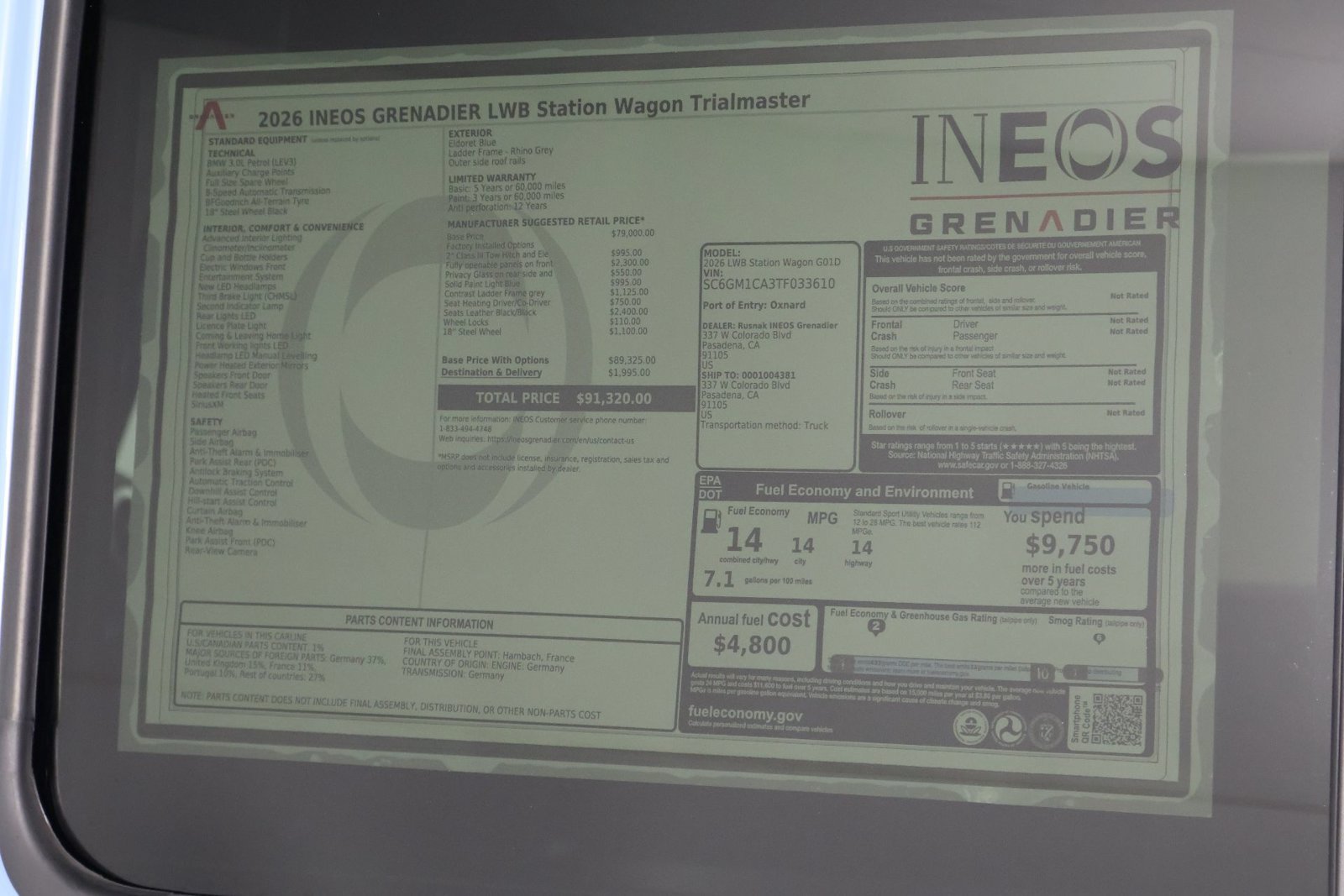 New 2026 INEOS Grenadier Station Wagon AWD/4WD image 23