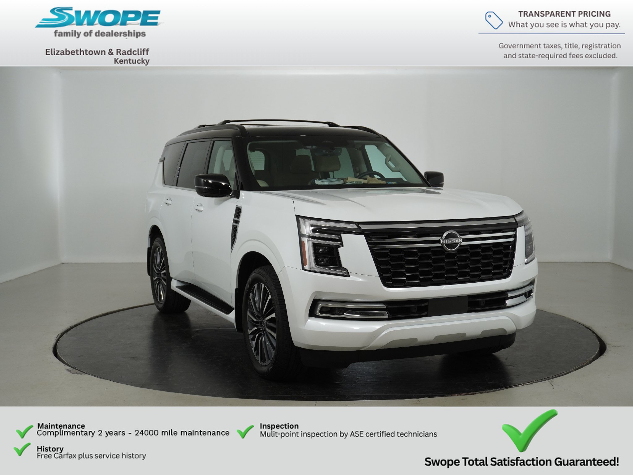 Certified 2026 Nissan Armada Platinum Reserve w/ Convenience Package