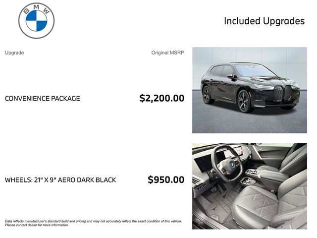 Certified 2024 BMW iX xDrive50 w/ Convenience Package AWD/4WD image 3