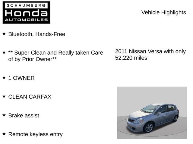 Used 2011 Nissan Versa Hatchback w/ Premium Pkg FWD image 7