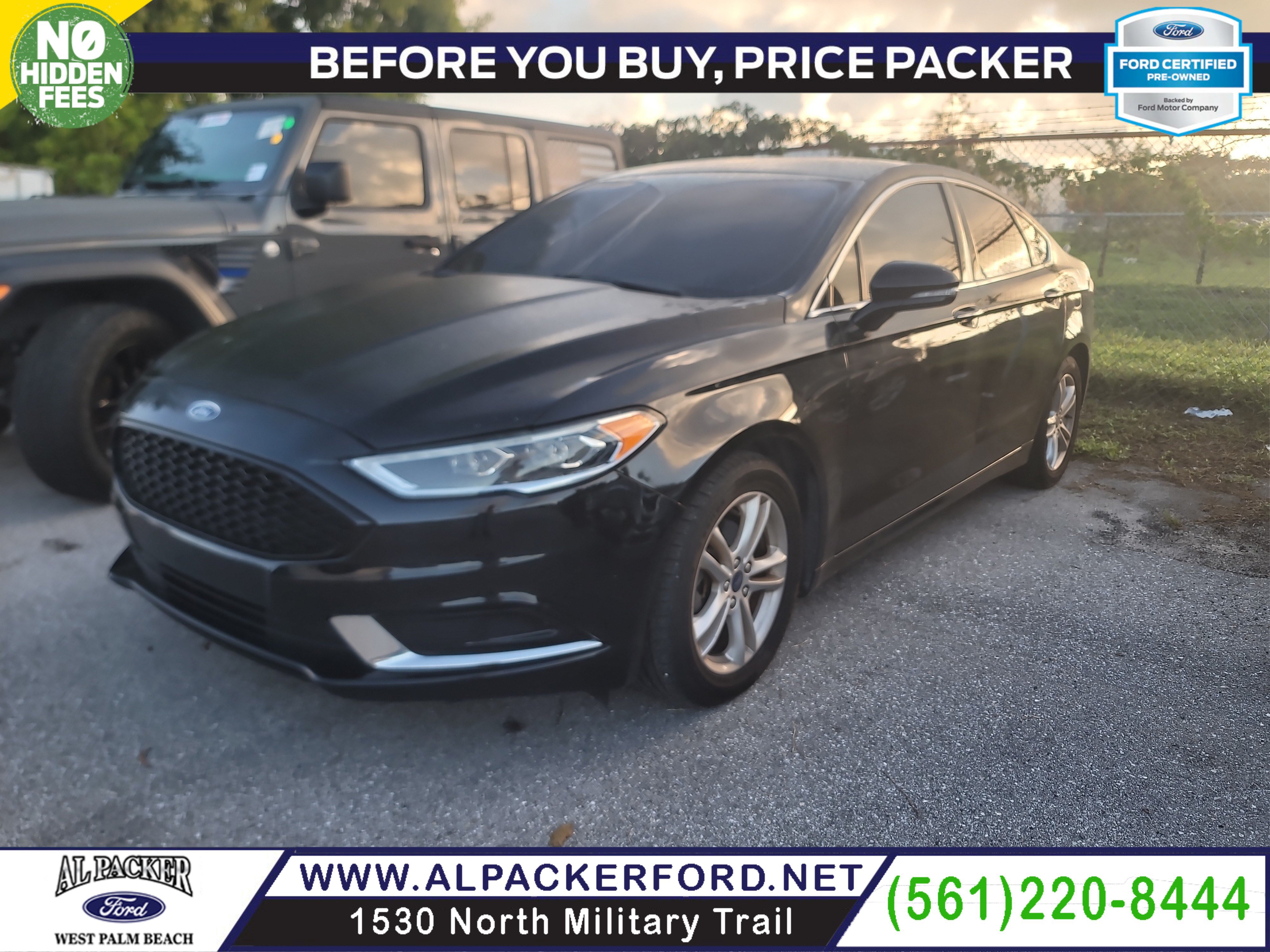 Used 2018 Ford Fusion SE w/ Fusion SE Technology Package FWD image 1