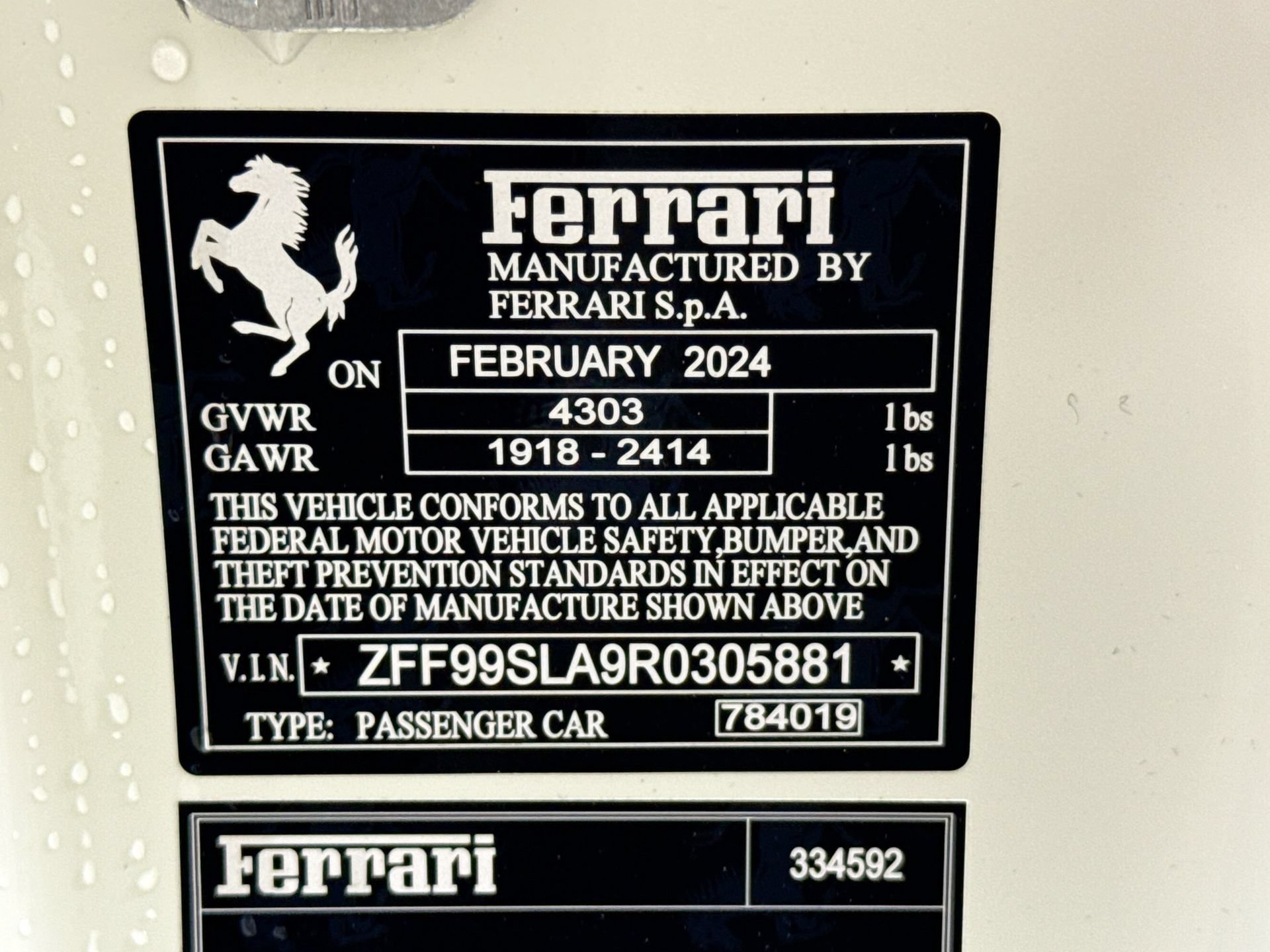 Certified 2024 Ferrari 296 GTB RWD image 27