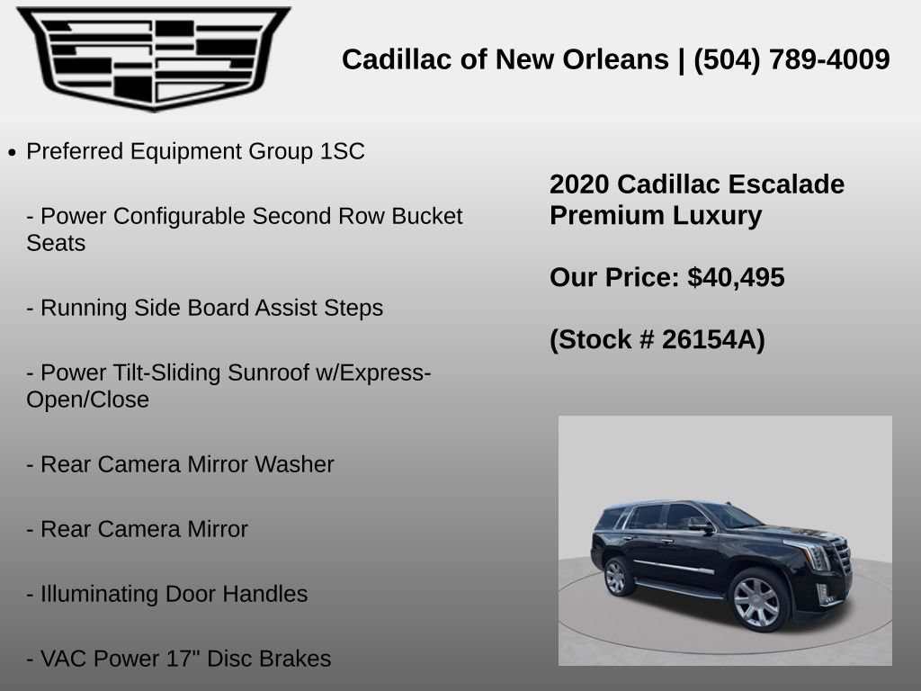 Used 2020 Cadillac Escalade Premium Luxury RWD image 7