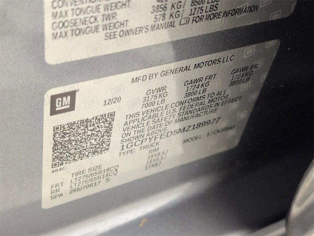 Used 2021 Chevrolet Silverado 1500 LT Trail Boss image 17