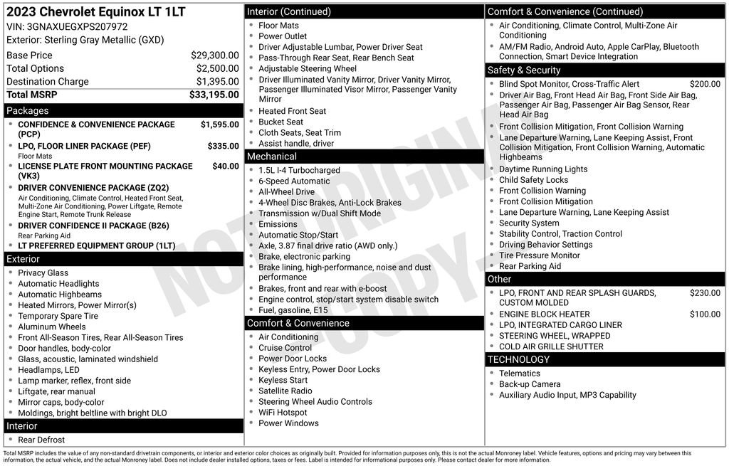 Used 2023 Chevrolet Equinox LT AWD/4WD image 13