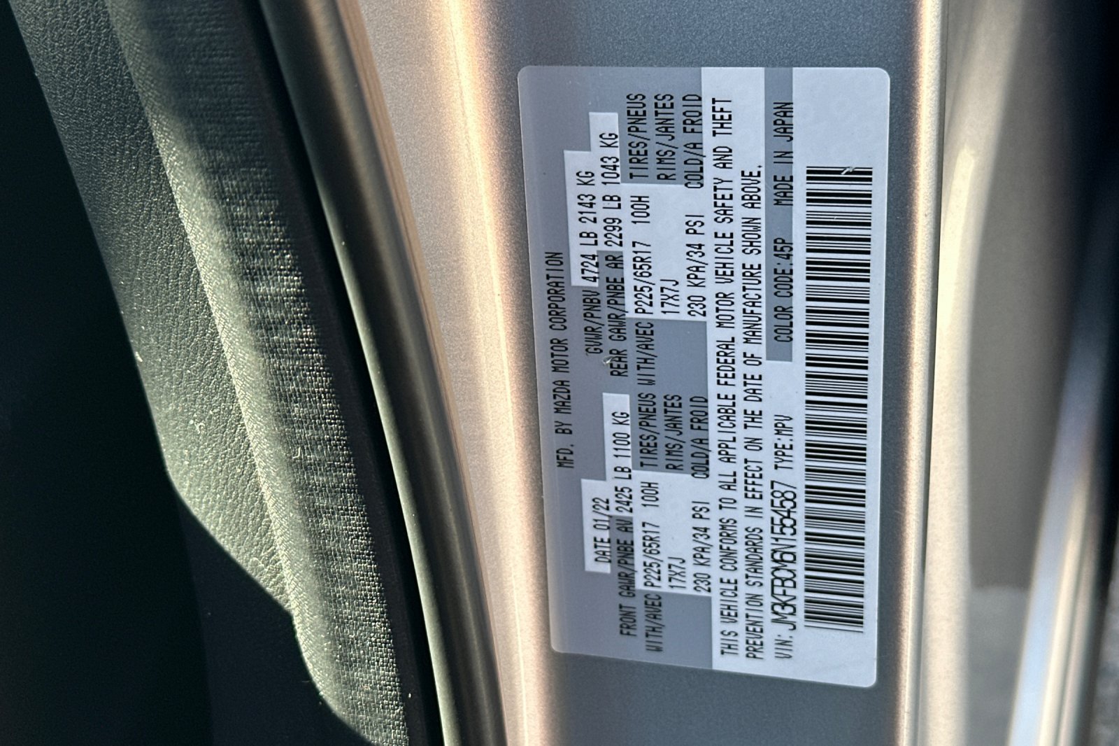Used 2022 MAZDA CX-5 AWD 2.5 S image 38
