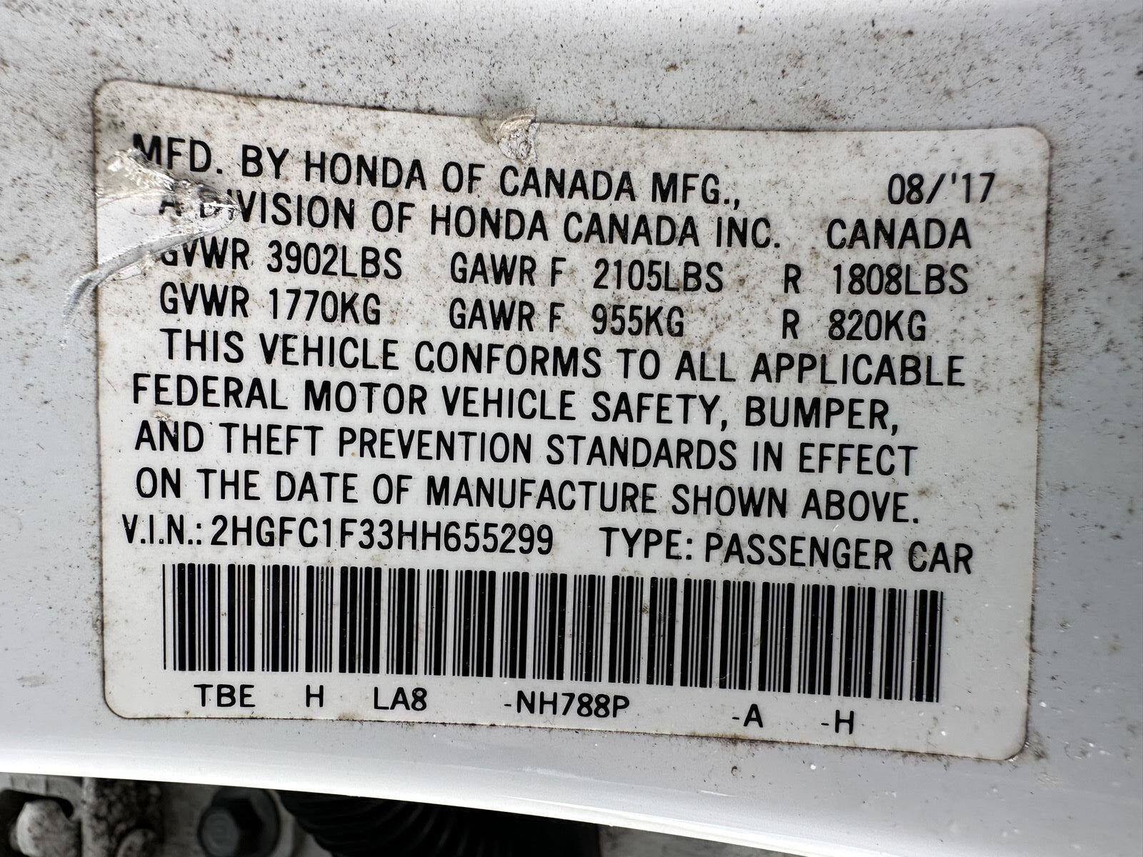 Used 2017 Honda Civic EX-T image 13