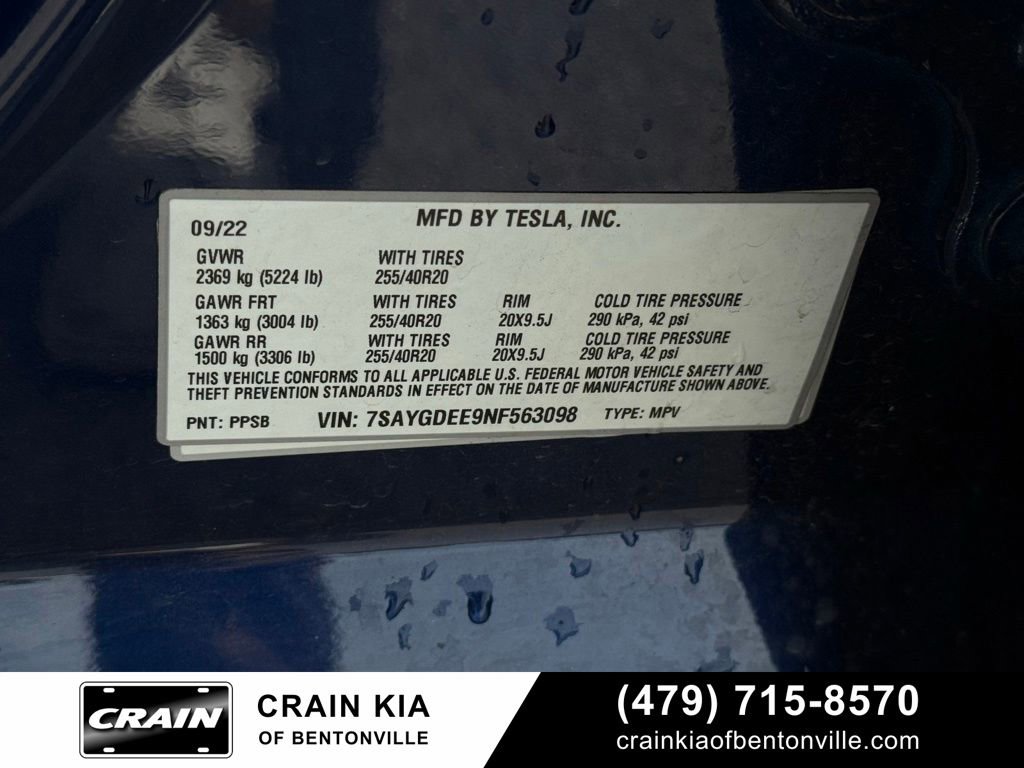Used 2022 Tesla Model Y Long Range AWD/4WD image 30