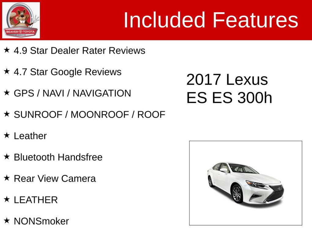 Used 2017 Lexus ES 300h w/ Luxury Package FWD image 4