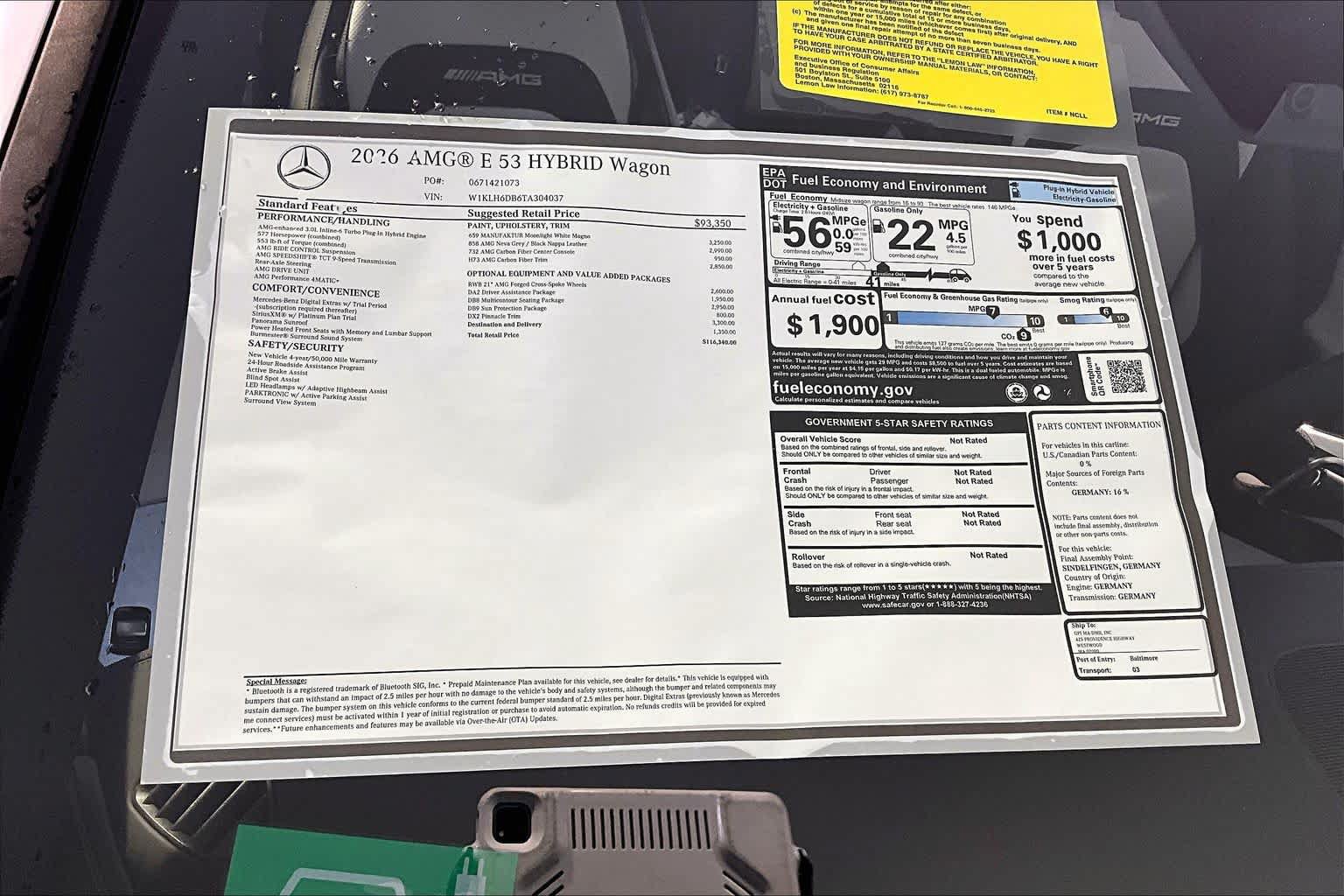 New 2026 Mercedes-Benz E 53 AMG e 4MATIC Wagon image 18