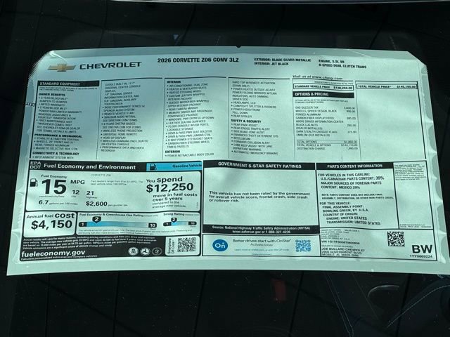 New 2026 Chevrolet Corvette Z06 image 29