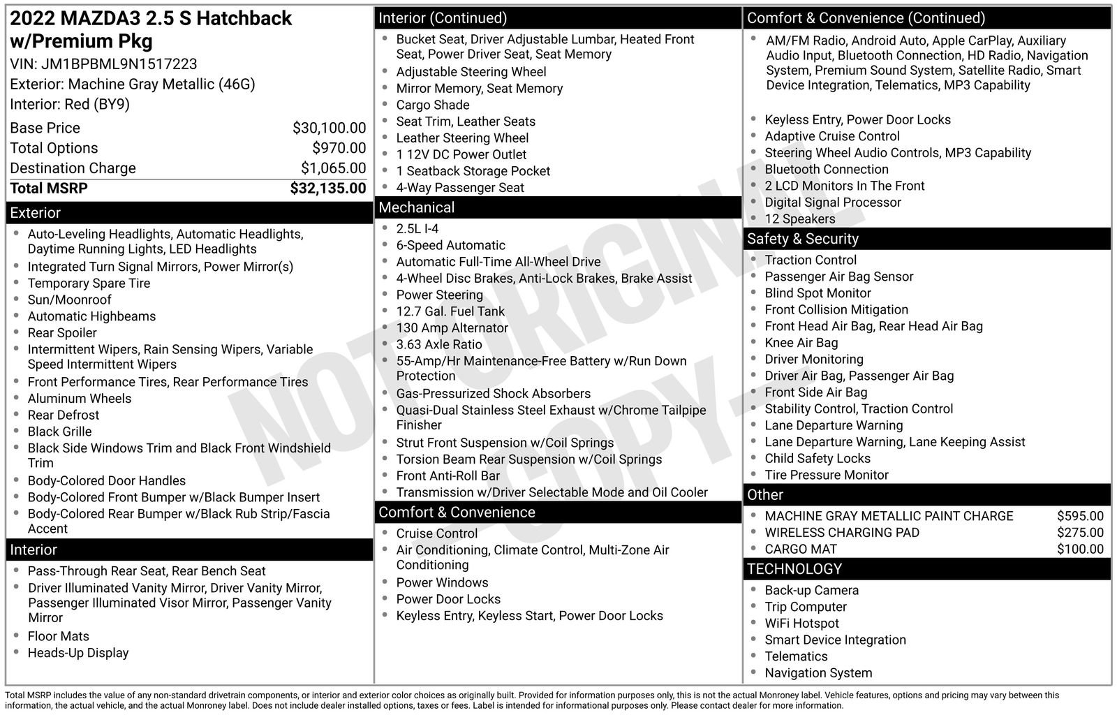 Used 2022 MAZDA MAZDA3 s image 33