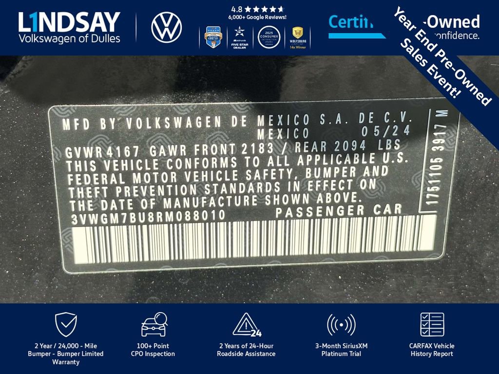 Used 2024 Volkswagen Jetta SEL image 27