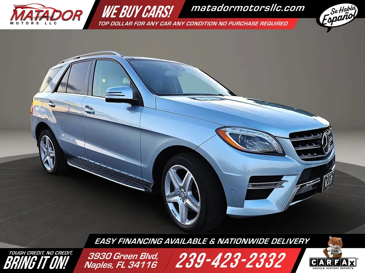 Used 2015 Mercedes-Benz ML 400 4MATIC w/ Driver Assistance Package image 3
