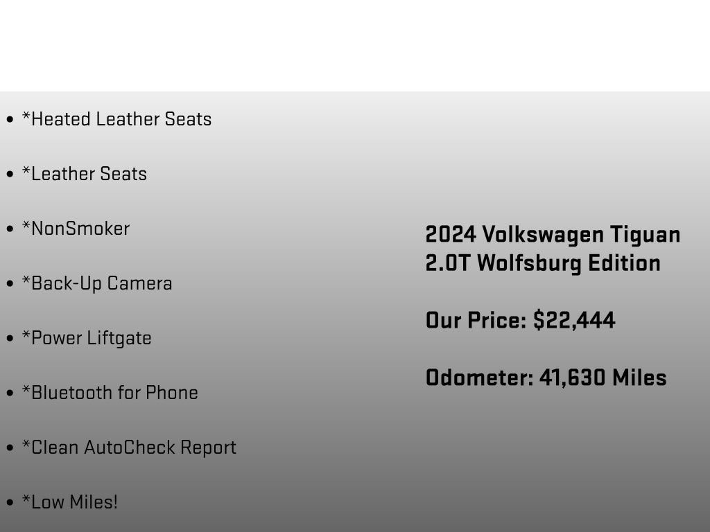Used 2024 Volkswagen Tiguan Wolfsburg Edition image 6