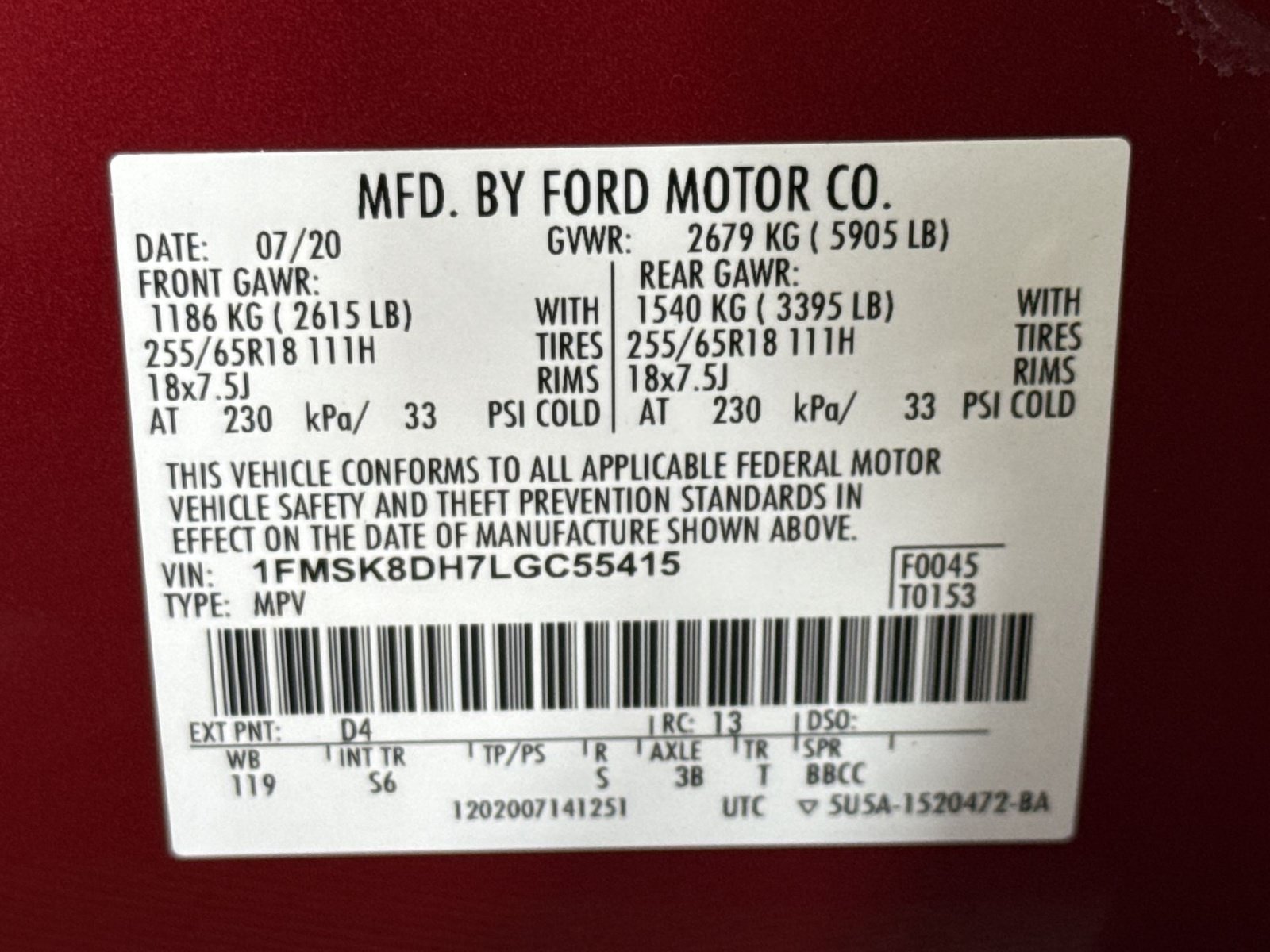Used 2020 Ford Explorer XLT w/ Equipment Group 202A AWD/4WD image 28