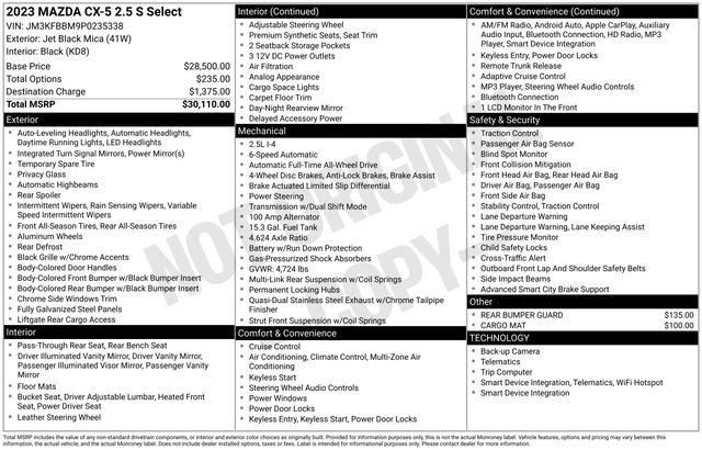 Used 2023 MAZDA CX-5 AWD 2.5 S w/ Select Package image 6