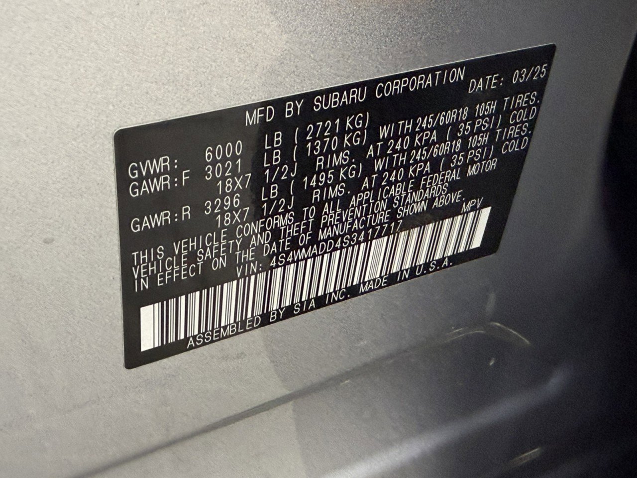 Used 2025 Subaru Ascent Premium AWD/4WD image 23