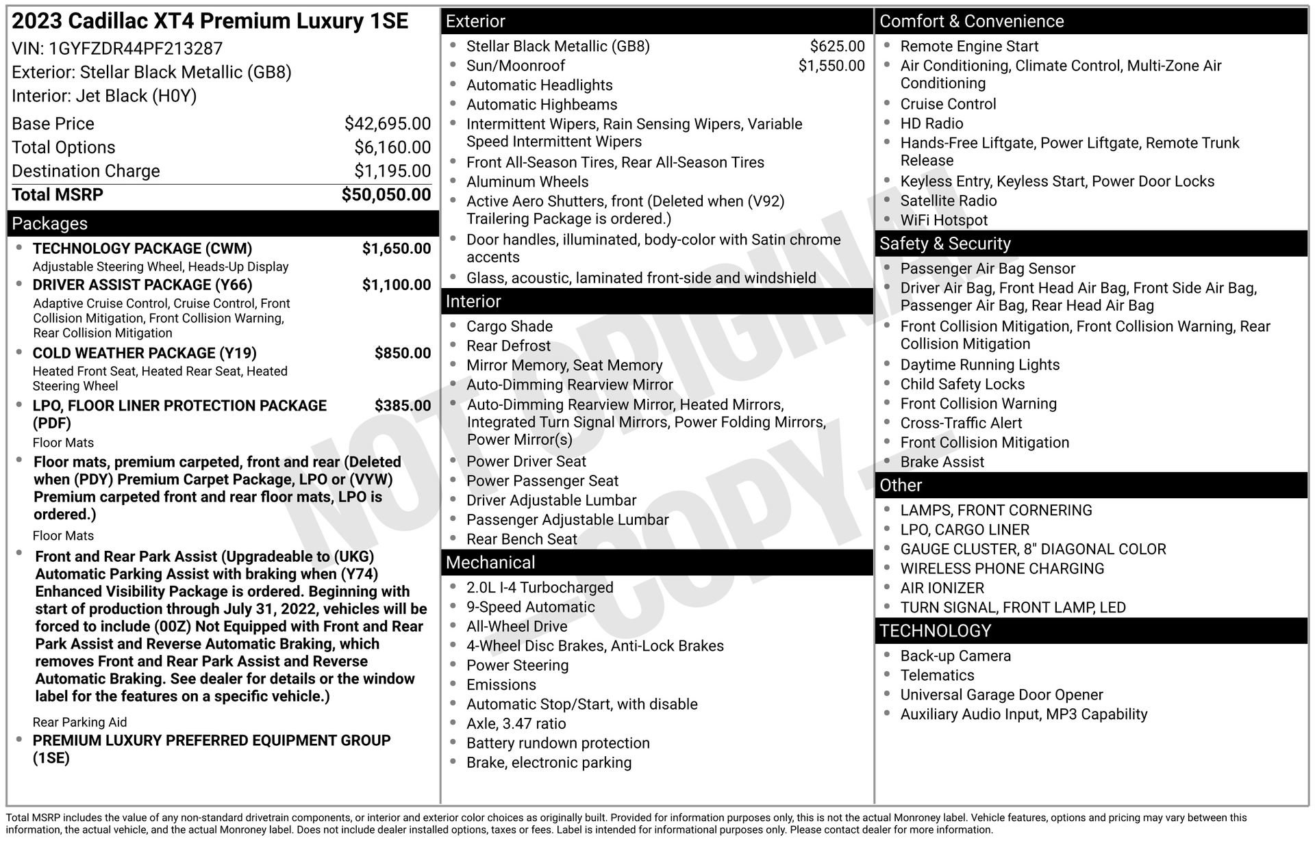 Used 2023 Cadillac XT4 Premium Luxury w/ Technology Package image 42