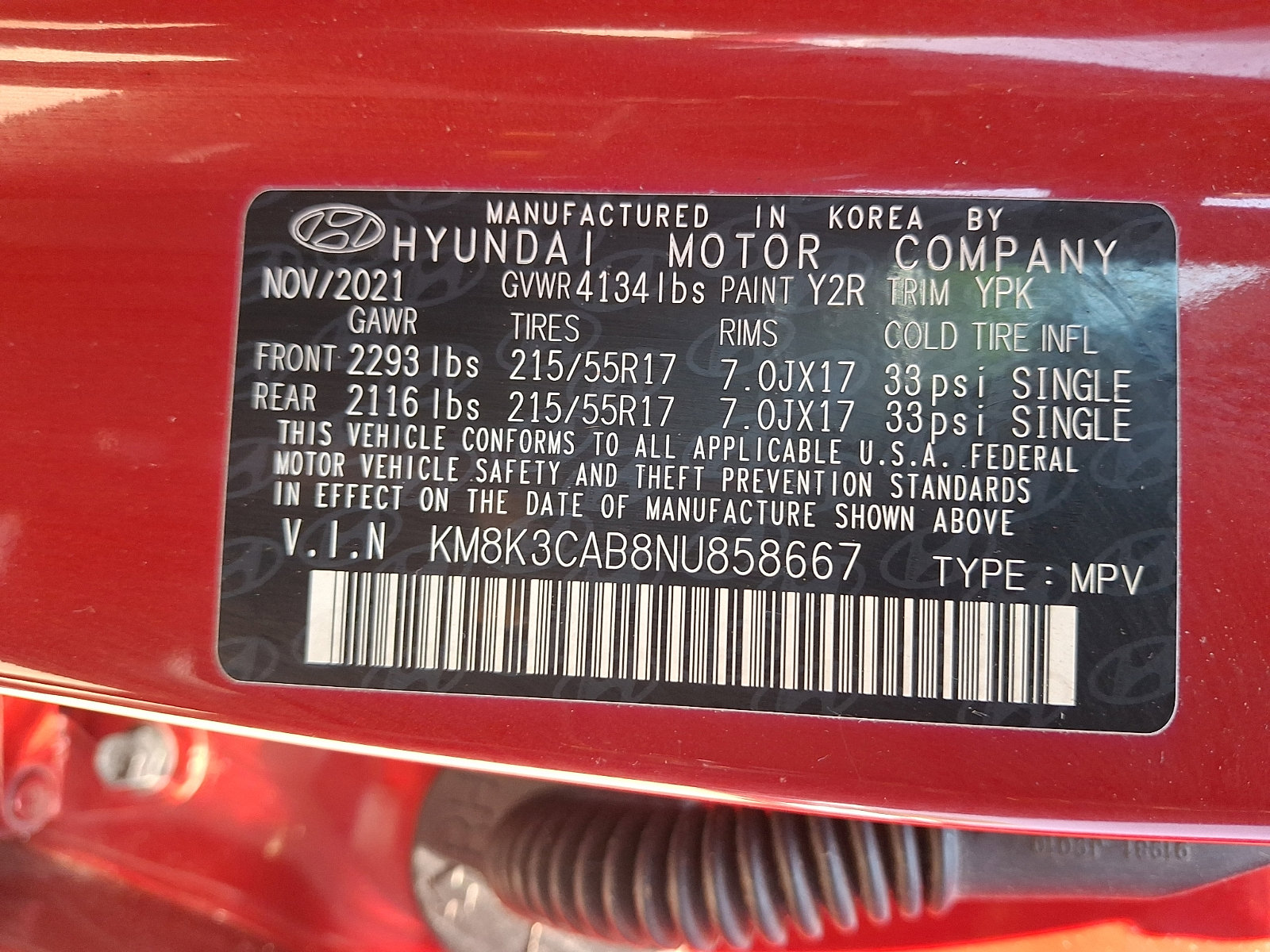 Certified 2022 Hyundai Kona SEL w/ Convenience Package AWD/4WD image 27