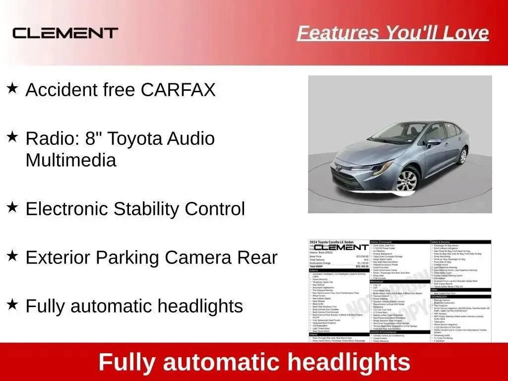 Used 2024 Toyota Corolla LE FWD image 28