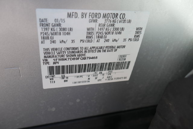 Used 2015 Ford Explorer XLT w/ Equipment Group 201B FWD image 25