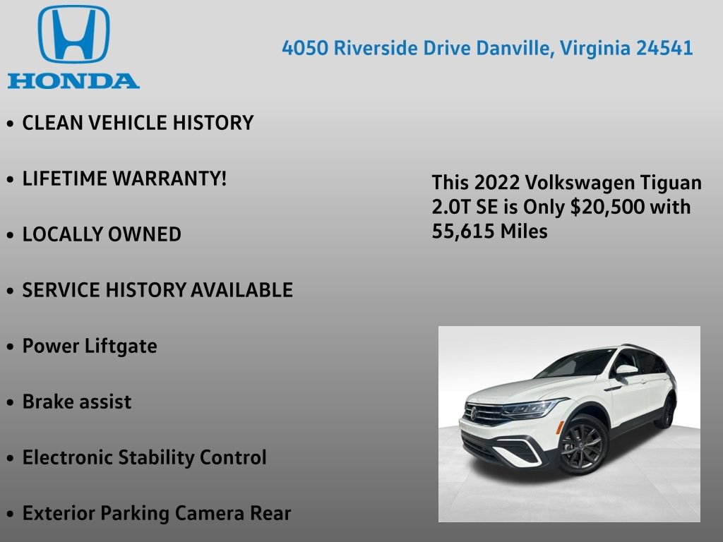 Used 2022 Volkswagen Tiguan SE AWD/4WD image 7